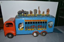 Triang Tinplate Circus Van with Animals