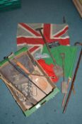 Vintage Collectibles Including Flags etc.