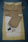 Military Kitbag with Bivvy Bags and Morse Tapper, etc.