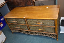 Basket Effect Four Drawer Chest