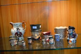 Musical John Peel Jugs, Tobies, Sylvac Vase, etc.