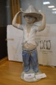 Nao Figurine of a Boy with a Hat