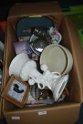 Box of Household Goods, Ornaments, vases, etc.