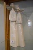 Lladro Figurine of Two Nuns
