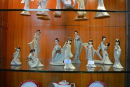Nine Gleneagles Oriental Figurines