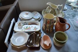 Assorted Vintage Pottery Including Poole and Denby