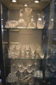 Cut Glass Lead Crystal Decanters, Dishes, Glasses,