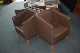 Four Office Tub Chairs