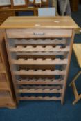 Solid Pine Wine Rack