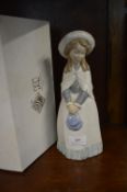 Nao Figurine of a Girl with a Hat