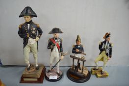 Four Lord Nelson Figures (one AF)