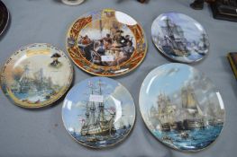 Five Lord Nelson and Trafalgar Decorative Plates b