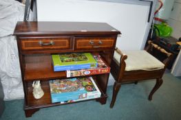 Shelf Unit, Piano Unit, Stool, and Jigsaw Puzzles