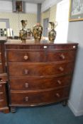 Victorian Mahogany Bow Front Chest