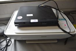 HP DeskJet 2724 Printer, and LG DVD Player