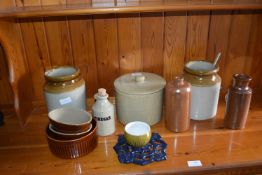 Vintage Pots and Storage Jars etc. Including a Che