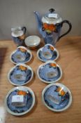 Czechoslovakian Victorian China Coffee Set