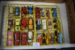 Two Small Trays of Matchbox Toy Cars