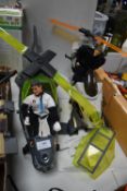 Two Action Man Gyrocopters with Figures