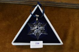 Swarovski Crystal Christmas Ornament 2000