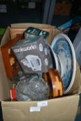 Boxed Electricals, Decorative Items, Glass, and Po