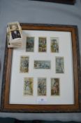 Lord Nelson Framed Cigarette Cards etc.