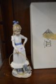 Nao Figurine of a Girl with a Puppy