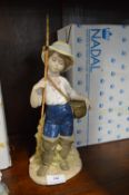 Nadal Figurine of a Boy Fishing