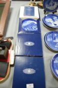 Four Boxed Royal Copenhagen Christmas Wall Plates