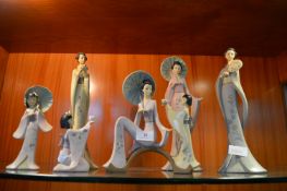 Six Gleneagles Oriental Figurines