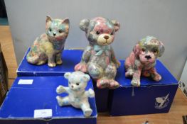 Four Global Studios Animal Figures