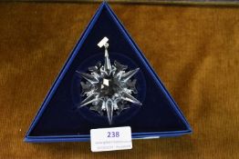 Swarovski Crystal Christmas Ornament 2002