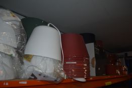 *Contents of Shelf to Include Assorted Lampshades
