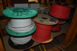 Contents of Shelf to Include Assorted Cable