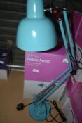 *Two Light Blue Table Lamps