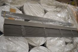 *Eight 35mm Faux Wood Venetian Blinds 965x865mm