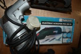 Parkside Electric Scraper and a Black & Decker 240