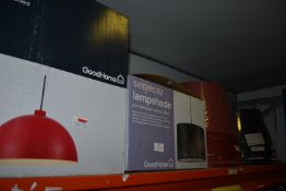 *Contents of Shelf to Include Assorted Lampshades