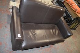 Leatherette Two Seat Sofa
