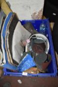 Mixed Box of Sanding Discs, Wellies, Oil Mats, etc