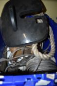 Box of Assorted Cable, Rope, and Tools