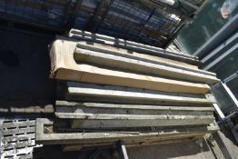 *Pallet of Assorted Concrete Gravel Boards and Posts