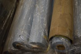 *Three 2x20m Light Blue Blind Fabric