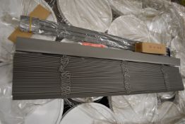 *Eight 35mm Faux Wood Venetian Blinds 810x1240mm