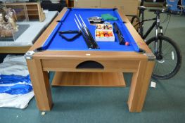 Pool/Snooker Table with Cues, Balls, and Accessori