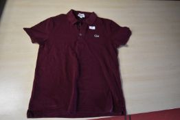 *Lacoste Slim Fit Polo Shirt Size: M