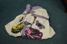 Cotton Apron with Butterfly Design
