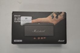 *Marshall Portable Bluetooth Speaker