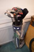 Donnay Golf Bag with Assorted Clubs