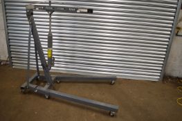 Switzer 2-ton Folding Shop Crane with 8-ton Ram Jack and Handle